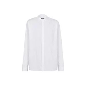 Balmain Katoenen overhemd , White , Heren , Maat: 2XL