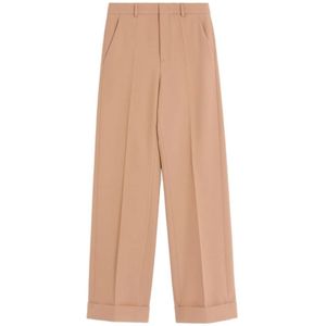 Valentino, Heren, Broeken, Bruin, Maat: S Zijde,