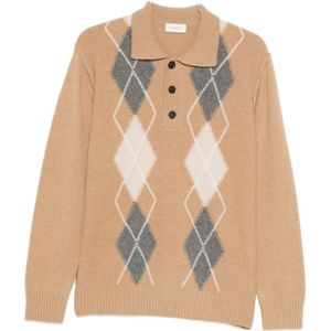 Paolo Pecora, Heren, Truien, Beige, Maat: S