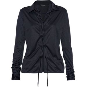 Balenciaga, Dames, Blouses & Shirts, Blauw, Maat: M Leer,