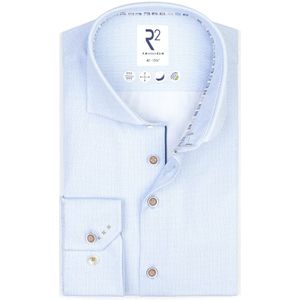 R2 Amsterdam, Heren, Overhemden, Blauw, Maat: 2XL