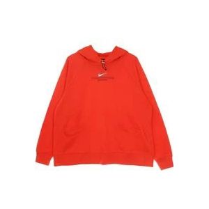 Nike Lichtgewicht Sport Hoodie , Orange , Dames , Maat: 3XL