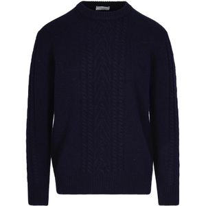 Paolo Pecora, Heren, Truien, Blauw, Maat: S Wol,