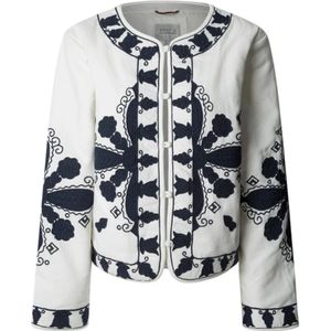 Pepe Jeans, Dames, Blouses & Shirts, Wit, Maat: XS Katoen,