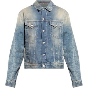 Acne Studios, Heren, Jassen, Blauw, Maat: M Denim,