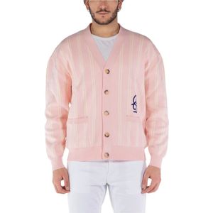 Drole de Monsieur, Heren, Truien, Roze, Maat: S Katoen,