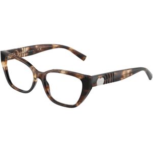 Tiffany - TF2259 - Optische Monturen - Bruin Transparant - Acetaat - Kattenoog