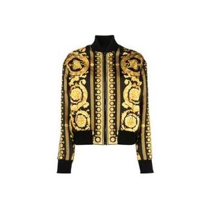 Versace Omkeerbare Zijden Bomberjack , Multicolor , Dames , Maat: 3XS