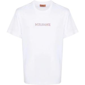 Missoni, Heren, Tops, Wit, Maat: S Katoen,