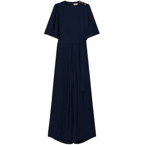 Twinset, Dames, Jumpsuits & Playsuits, Blauw, Maat: L Poliester,