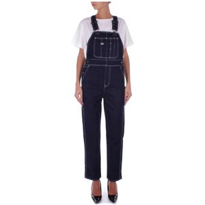 Dickies, Dames, Jumpsuits & Playsuits, Blauw, Maat: S Denim,
