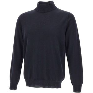 Kangra, Heren, Truien, Blauw, Maat: S Wol,