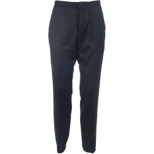 Zegna, Heren, Broeken, Zwart, Maat: 2XL Wol,