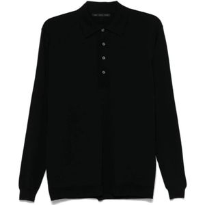 Low Brand, Heren, Tops, Zwart, Maat: L