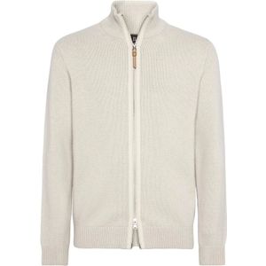 Boggi Milano - Cashmere Jumper met Volledige Rits - Beige - Heren