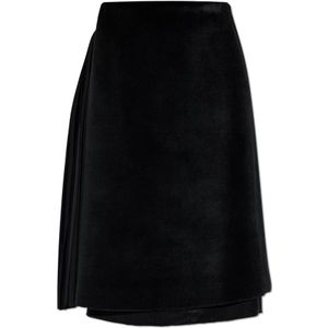 Jil Sander, Dames, Rokken, Zwart, Maat: XS Velours,