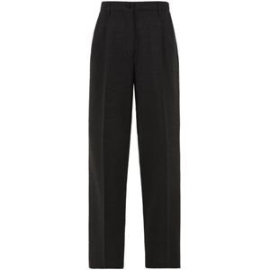 Aspesi, Dames, Broeken, Grijs, Maat: 2XS Wol,