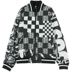 Nike, Heren, Jassen, Grijs, Maat: M Poliester,