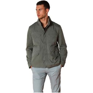 Mason's, Heren, Jassen, Groen, Maat: L Katoen,