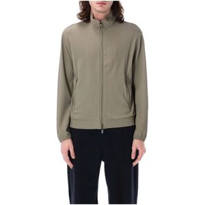 Emporio Armani, Heren, Sweatshirts & Hoodies, Groen, Maat: M Polyamide,