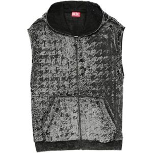 Diesel, Heren, Jassen, Grijs, Maat: S Katoen,