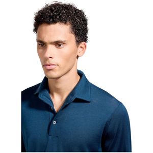 Filippo De Laurentiis, Heren, Tops, Blauw, Maat: L