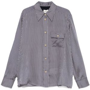 Khaite, Dames, Blouses & Shirts, Blauw, Maat: S Zijde,