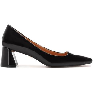 Kazar - Lakleren Pumps - Zwart - Met Vierkante Neus