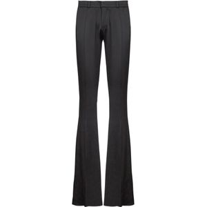 Balmain Op maat gemaakte bootcut grain de poudre-broek , Black , Heren , Maat: M