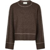 Relaxed fit blouse met wol, model 'Roeme'