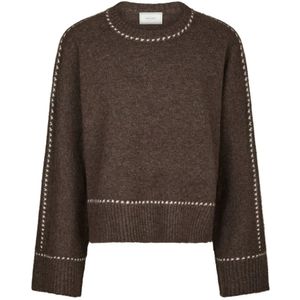 Relaxed fit blouse met wol, model 'Roeme'