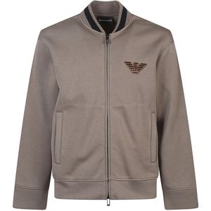Emporio Armani, Heren, Sweatshirts & Hoodies, Beige, Maat: M Jersey,