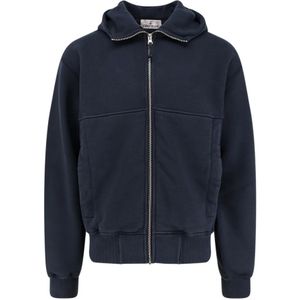 Stone Island, Heren, Sweatshirts & Hoodies, Blauw, Maat: L Katoen,