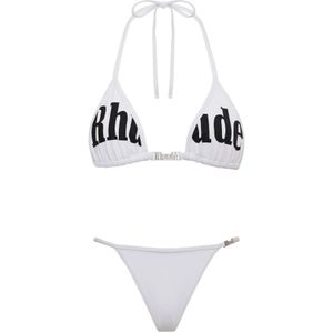 Rhude, Dames, Badkleding, Wit, Maat: L