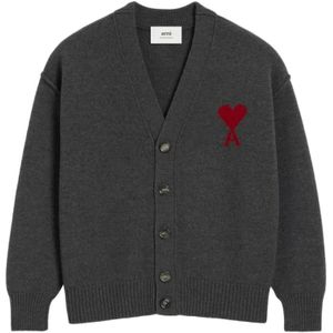 Ami Paris, Dames, Truien, Grijs, Maat: M Wol,