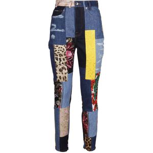 Dolce & Gabbana - Multicolor Patchwork - Skinny Jeans