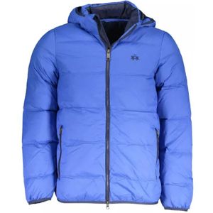 La Martina - Elite Blue Jacket - Leren Jas - Blauw - Polyamide