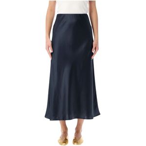 By Malene Birger, Dames, Rokken, Blauw, Maat: S Satijn,