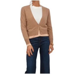 Nenette, Dames, Truien, Bruin, Maat: XS Kasjmier,