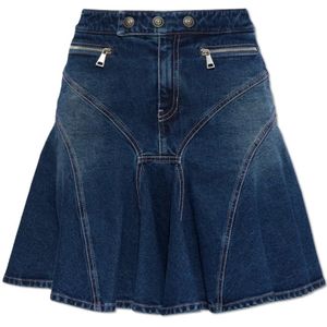 Versace Jeans Couture, Dames, Rokken, Blauw, Maat: XS Denim,