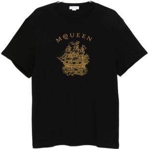 Alexander McQueen, Heren, Tops, Zwart, Maat: L