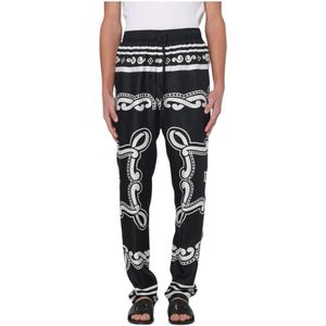 Dolce & Gabbana, Heren, Broeken, Veelkleurig, Maat: M Zijde,