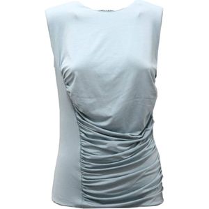 Armani, Dames, Tops, Blauw, Maat: L Viscose,