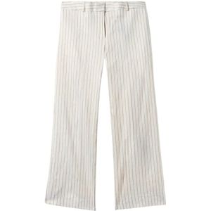 Brooks Brothers, Dames, Broeken, Wit, Maat: S Linnen,