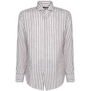 Dell'oglio, Heren, Overhemden, Bruin, Maat: XL