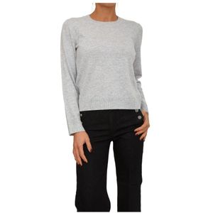 Liu Jo, Dames, Truien, Grijs, Maat: 2XS Wol,