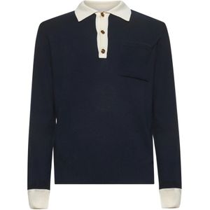 Valentino, Heren, Tops, Blauw, Maat: M Katoen,