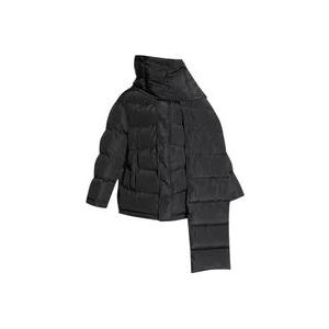 Balenciaga Jacket with detachable scarf , Black , Dames , Maat: S