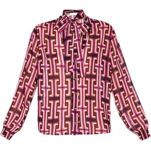 Liu Jo, Dames, Blouses & Shirts, Veelkleurig, Maat: S Poliester,