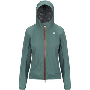 K-Way, Dames, Jassen, Groen, Maat: XS Poliester,